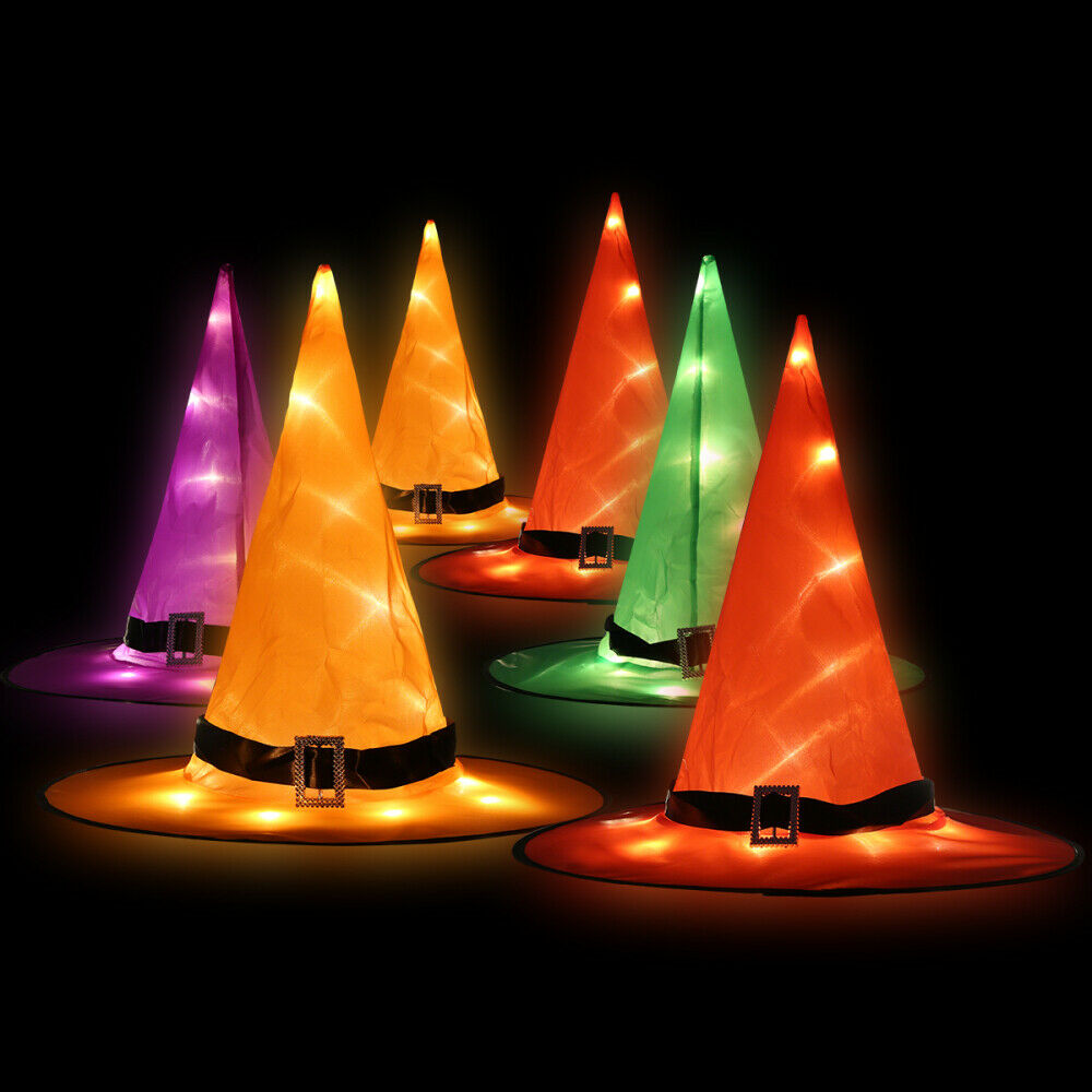 Halloween Witch Hat String Light Battery Operated String Fairy Light 8-Modes