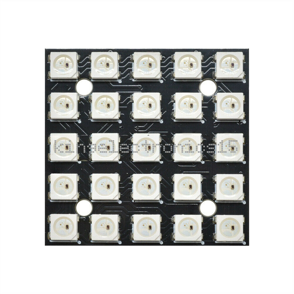 WS2812B 25 BIT 5X5 5050 RGB LED Full Color Driver Color Lamp Development Board