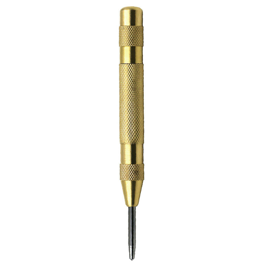 130mm Length Automatic Centre Punch Brass Barrel Spring Loaded Heavy Duty