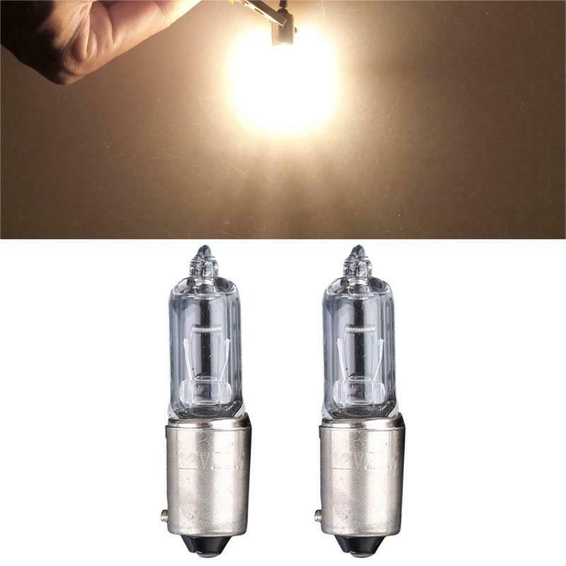 2x BAY9S H21W Halogen Light Bulb Backup Indicator Fog Car Lamp 12V 1.9A 250LM
