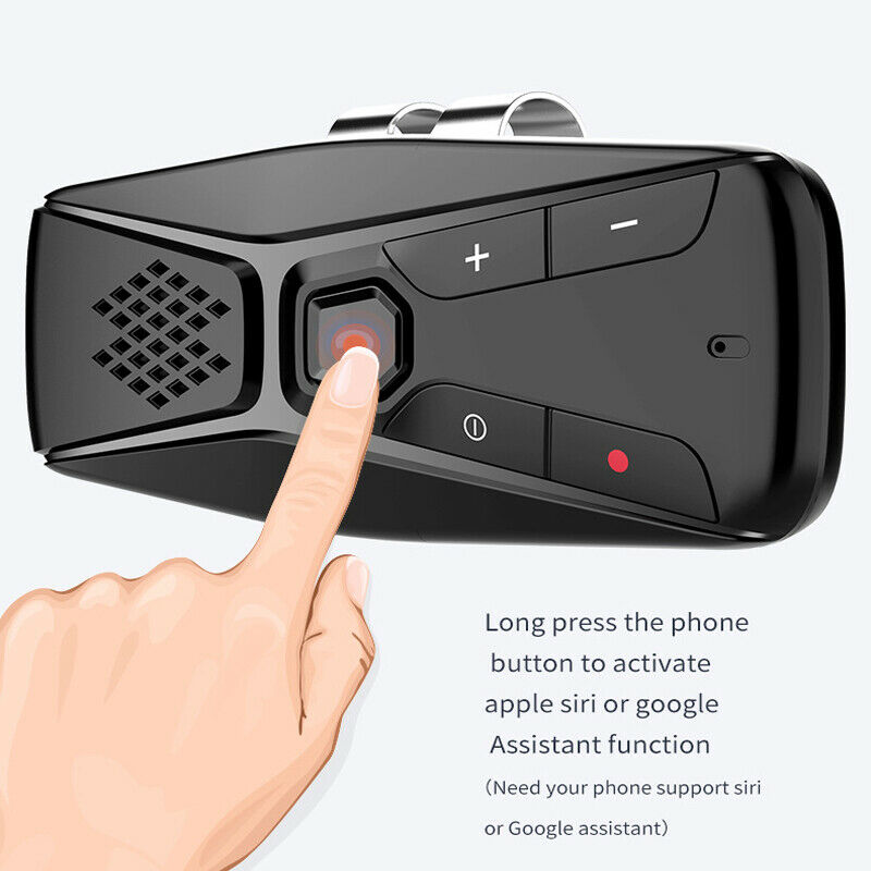 Universal In-Car Bluetooth V5.0 + EDR Car Kit Wireless Handsfree Speaker Phone