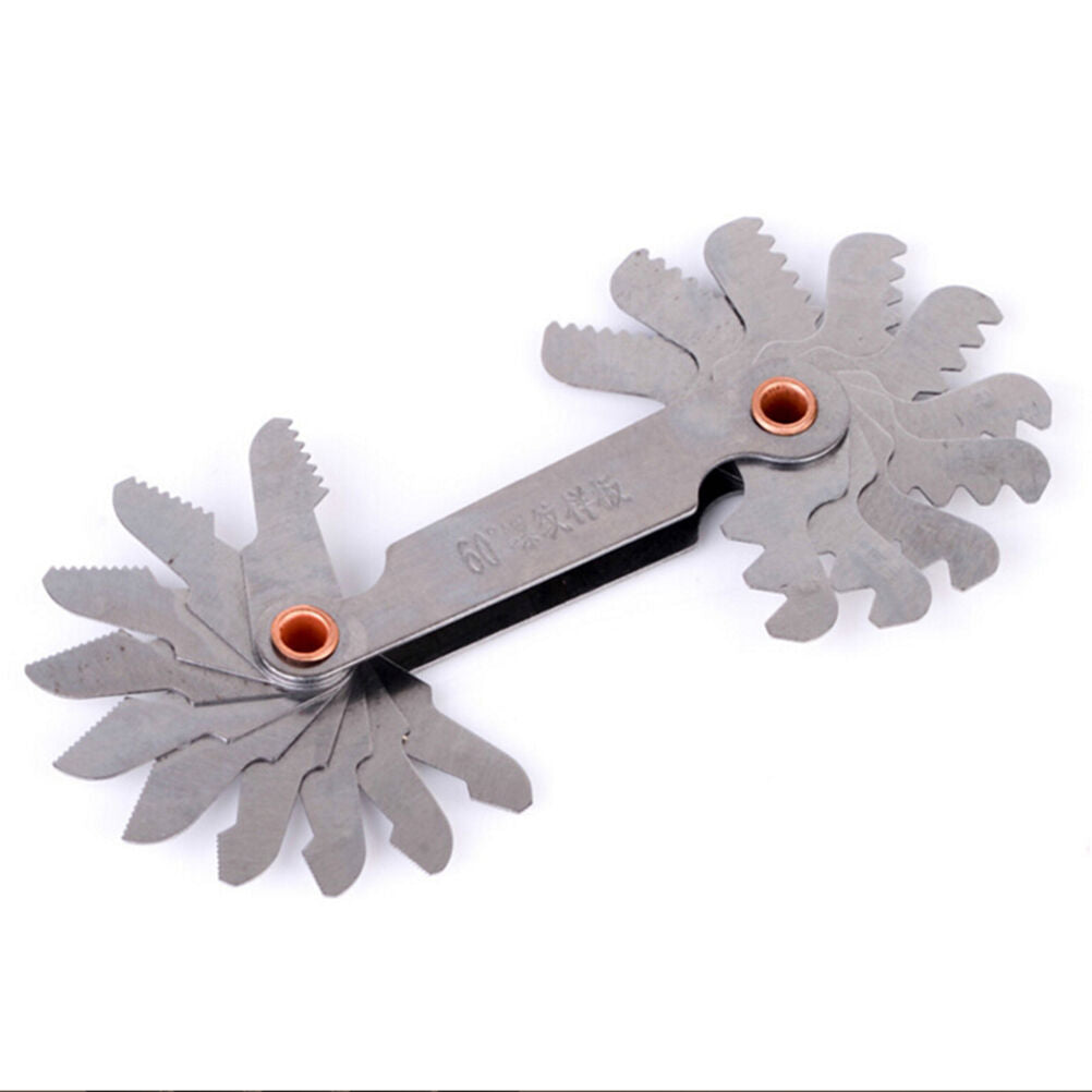 Best 60 Degree Thread Blades Screw Pitch Gage Gauge Dual Head Measure Too.l8