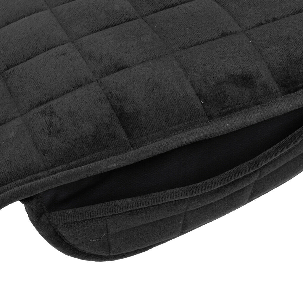 1 Universal Front & Rear Car Auto Winter Seat Cushion Seat Cover Pad Black