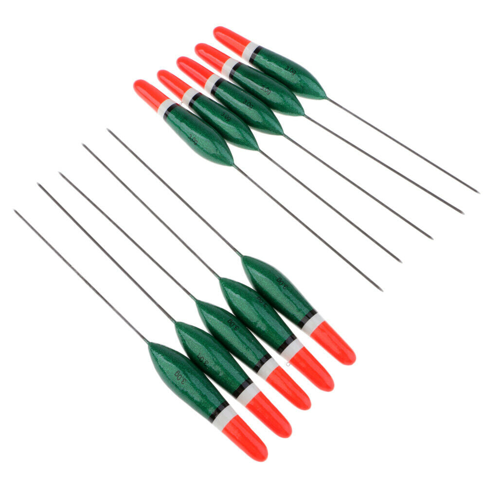 20x Paulownia Wooden Buoy Bright Color High Sensitivity Fishing Carp Fish