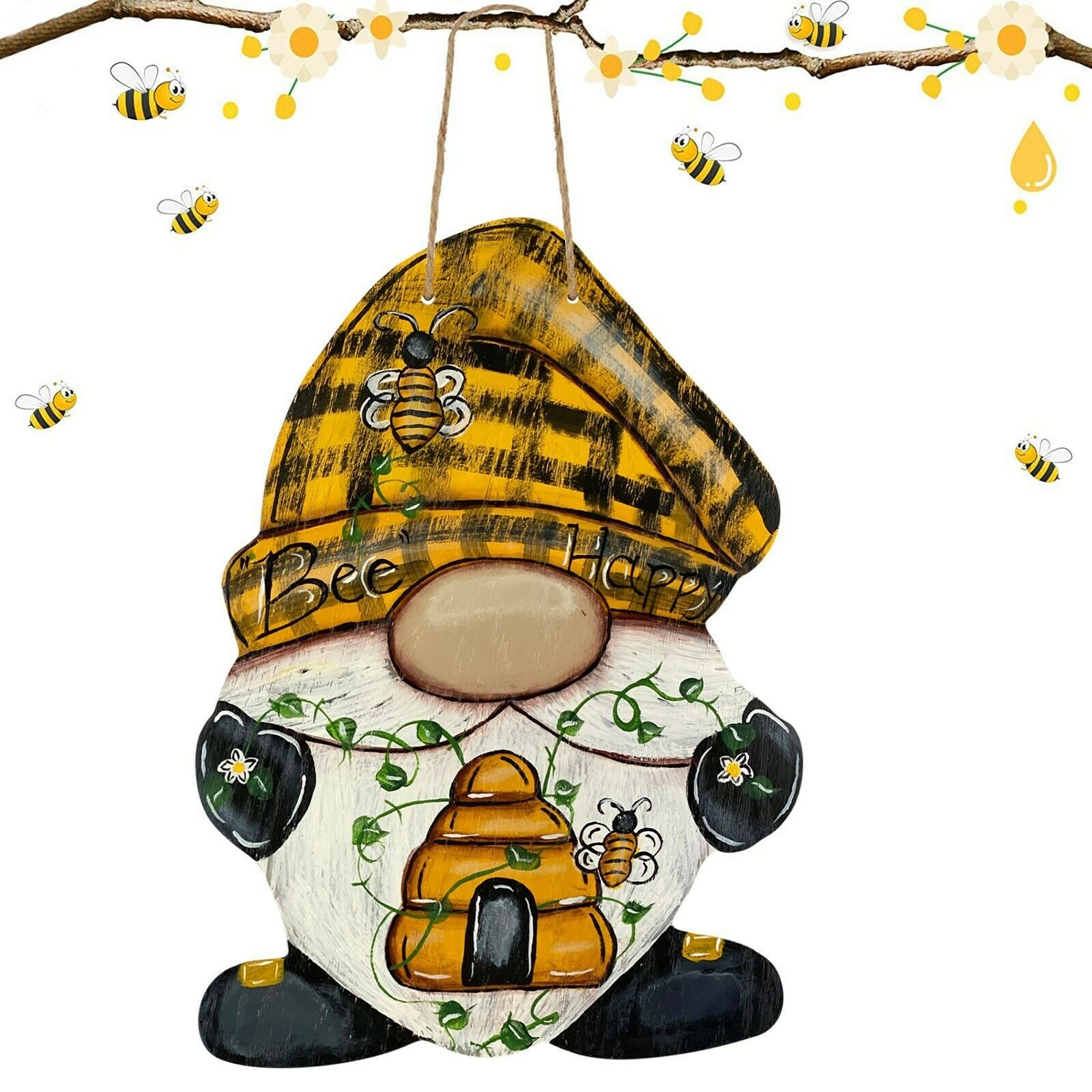Acrylic Decorative Door Sign Gnome Sign Home Outdoor Garden Decoration