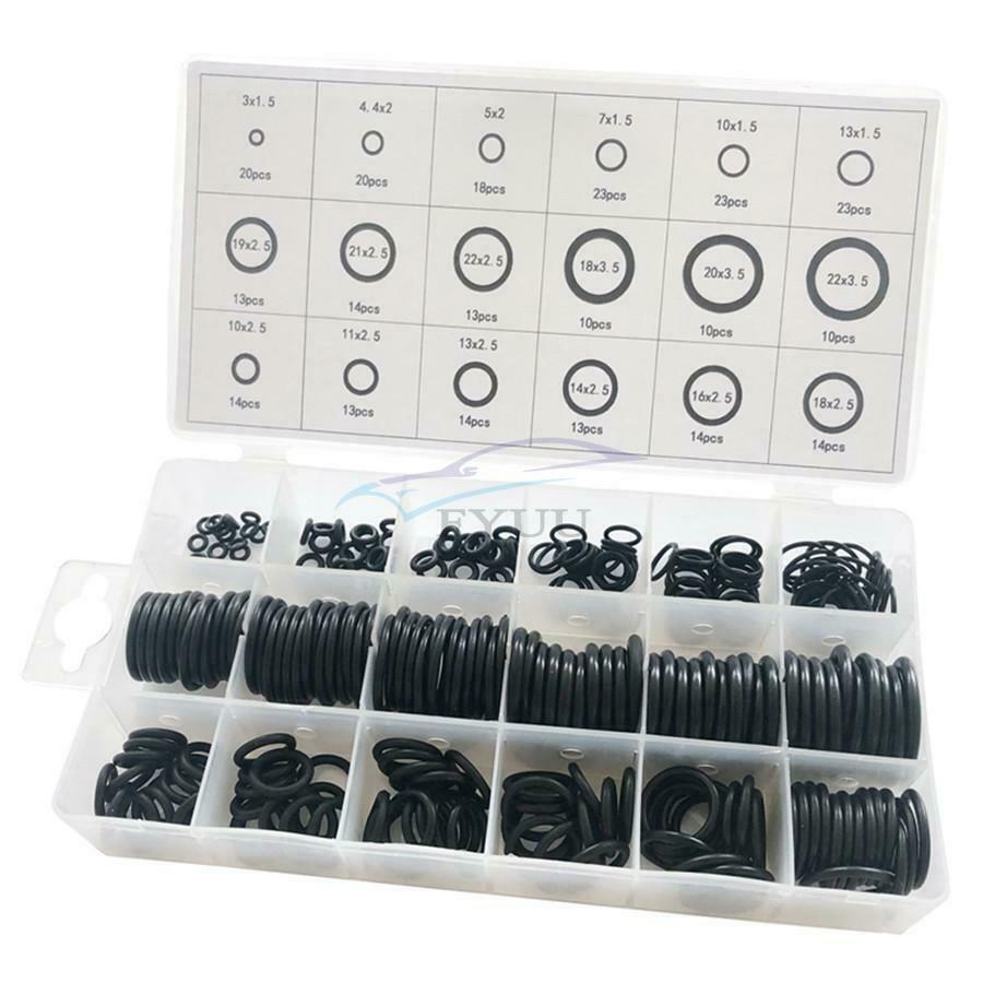 1 Set / 279PCS Car O-ring Rubber Gasket Set Black Nitrile Gasket Universal