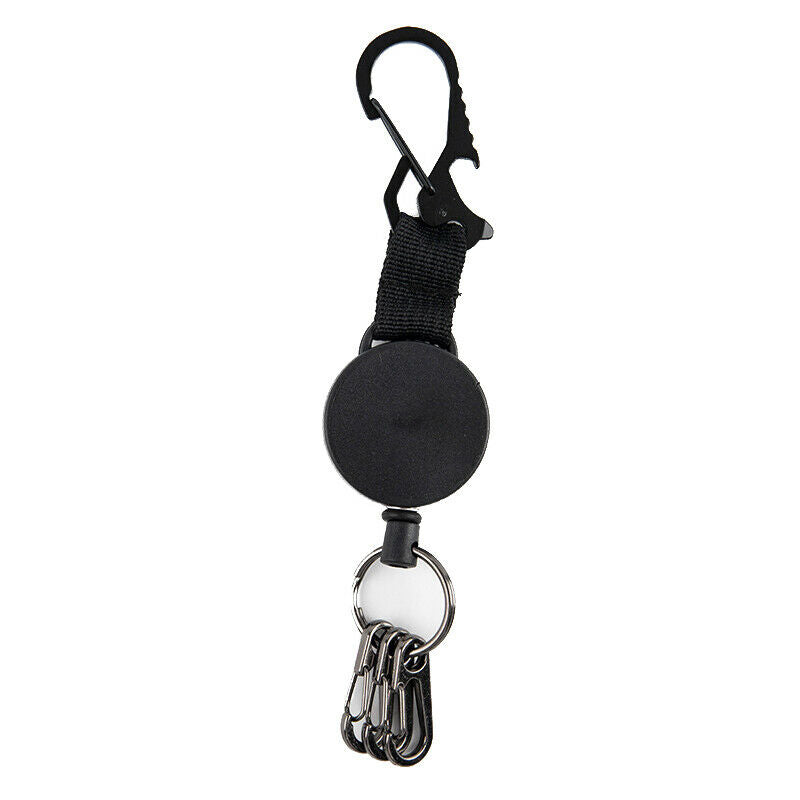 Resilience Wire Rope Keychain Sporty Retractable Anti Lost Keyring Bottle Ope Qx