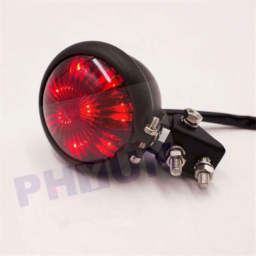 Motorcycle 12V LED Adjustable Tail Light Motorbike Brake Rear Lamp Taillight