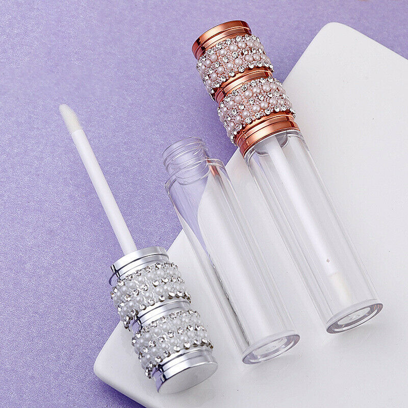 Lip Gloss Tubes Rhinestone Clear Empty Lip Empty Containers Refillable Bott DF