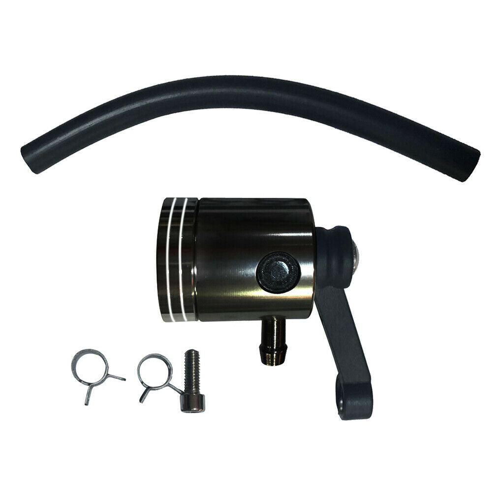Motorcycle Brake Master Cylinder Fluid Reservoir Clutch Tank Oil Cup Black