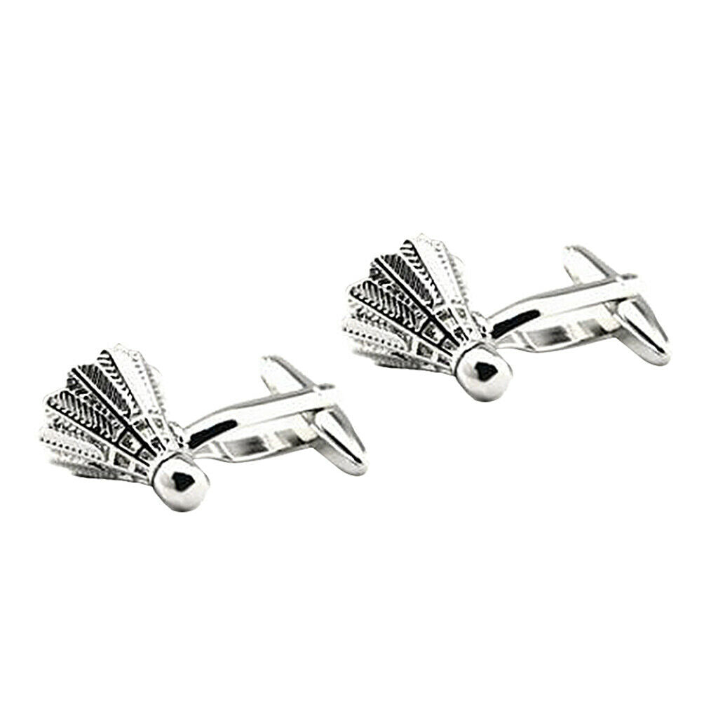 Badminton Shuttlecock Cufflinks Wedding Party Cuff Links Men Christmas Gift