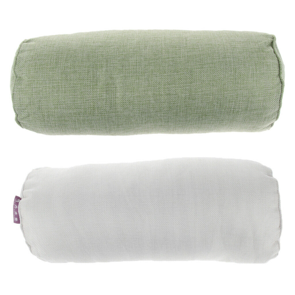 Lots 2 Soft Neck Roll Pillow Cervical Bolster Round Back Shoulder Support