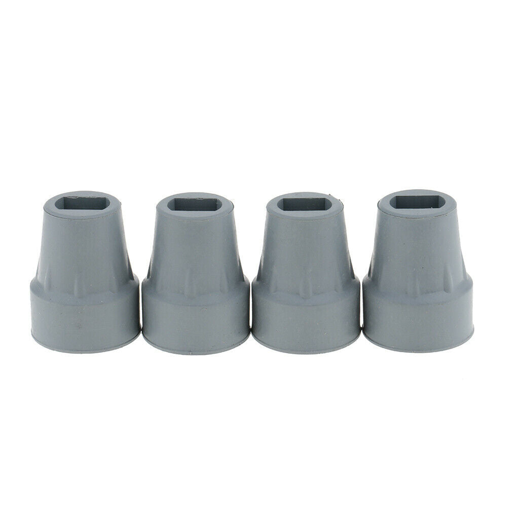 Lots 4Pcs Non- Kickstand End Feet Walking Hiking Stick Trekking