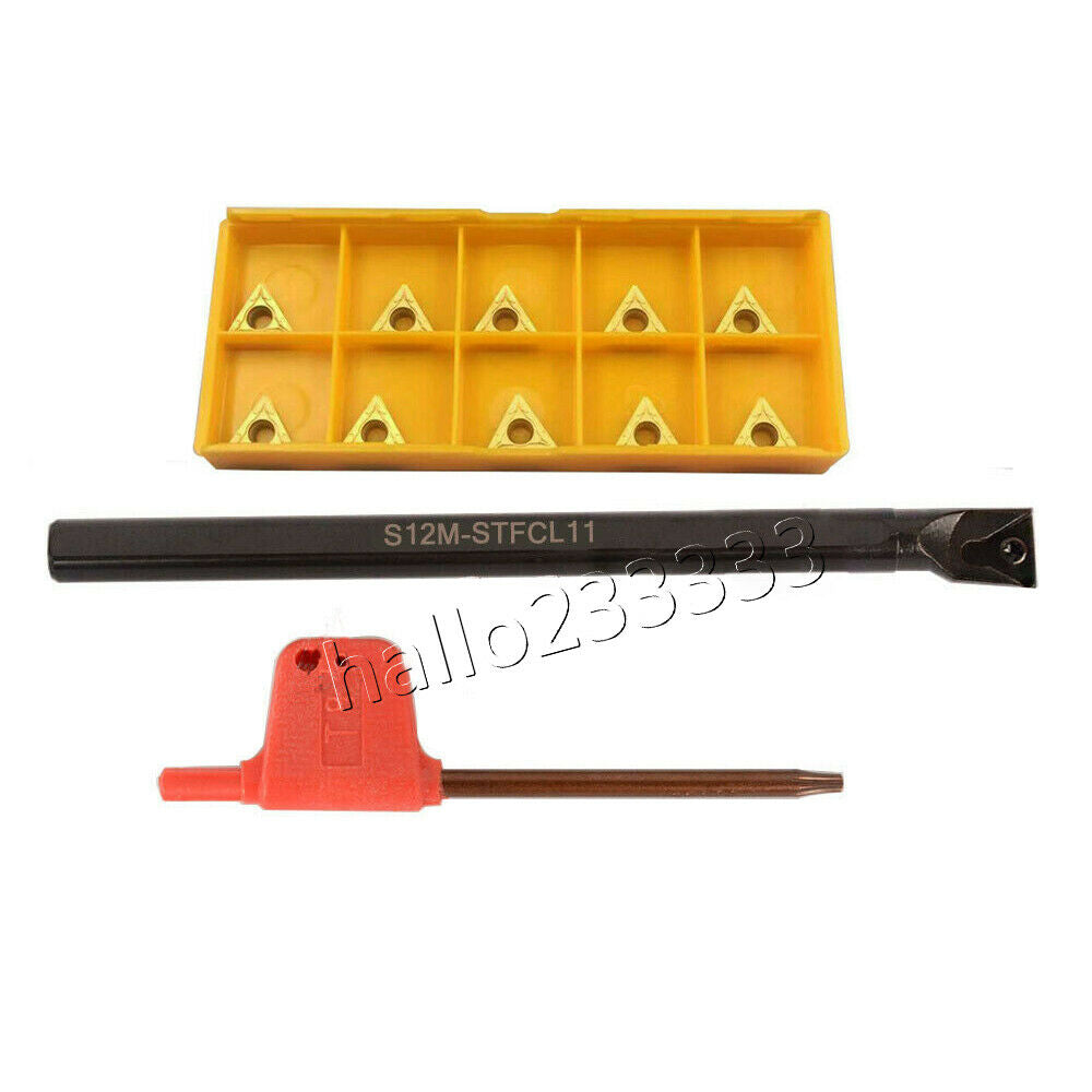 91° S12M STFCL11 Internal Lathe Boring Bar Turning Tool +TCMT110204 BP010 insert