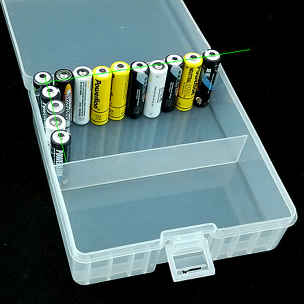 Battery Storage Box Rechargeable Hard Plastic Case For 100 X AA