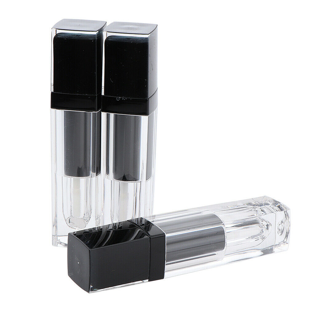 Useful Lip Gloss Tube Empty for Split Charging DIY Black - injection molding