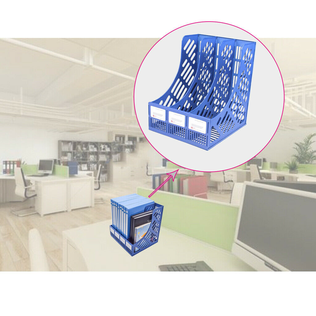 12inch File Holder 3 Compartment File Organizer Organizer A4 File Holder Box
