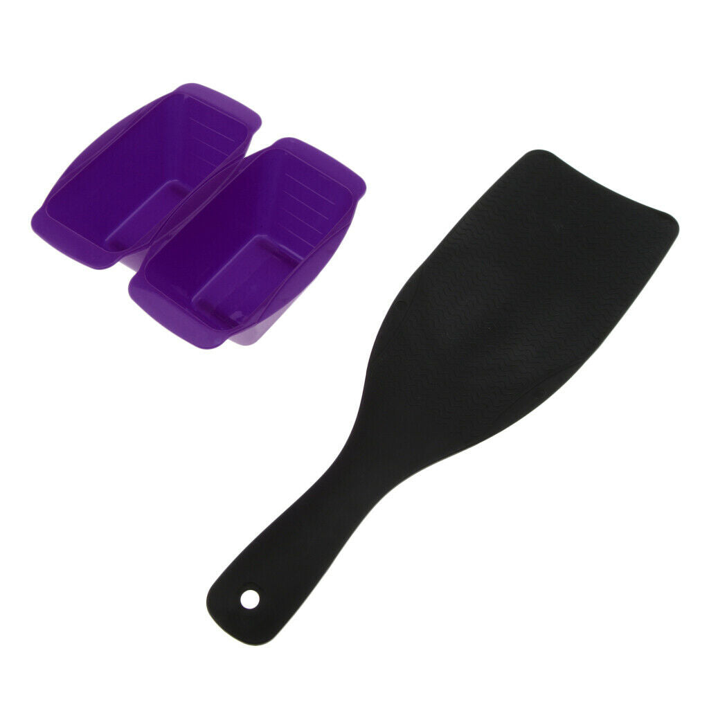 Highlight Balayage Board Paddle + 2 Detachable Hair Coloring Bowls Purple