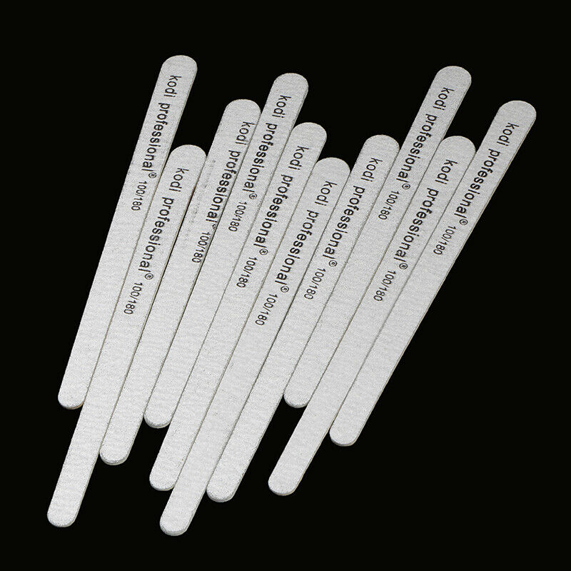 10Pcs/Set Water Drop Shaped Nail File Polished Nail Wood Ultra-Thin Veneer F Pb