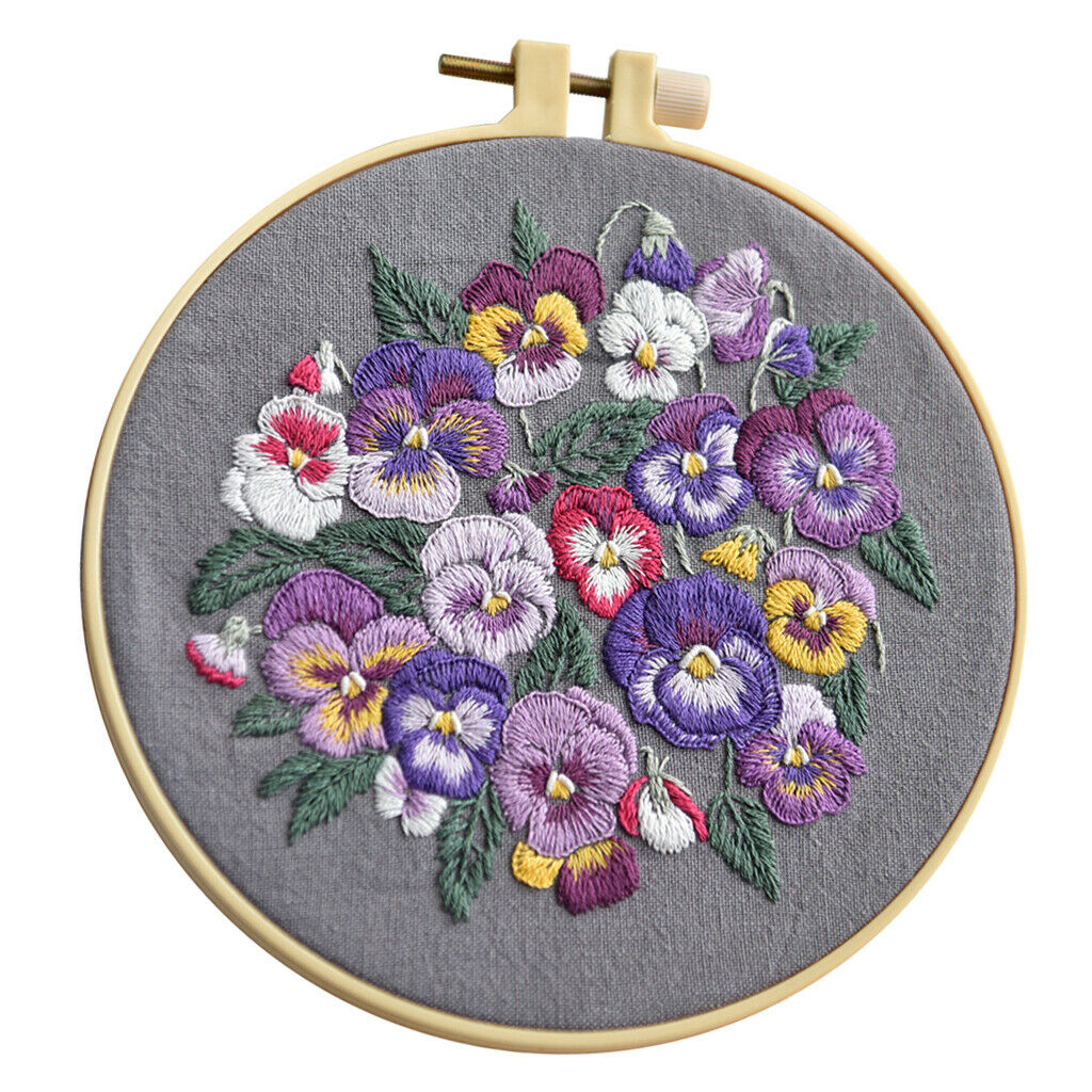Premium Embroidery Craft Set Starter Home Handmade Fabric Art Sewing Kits