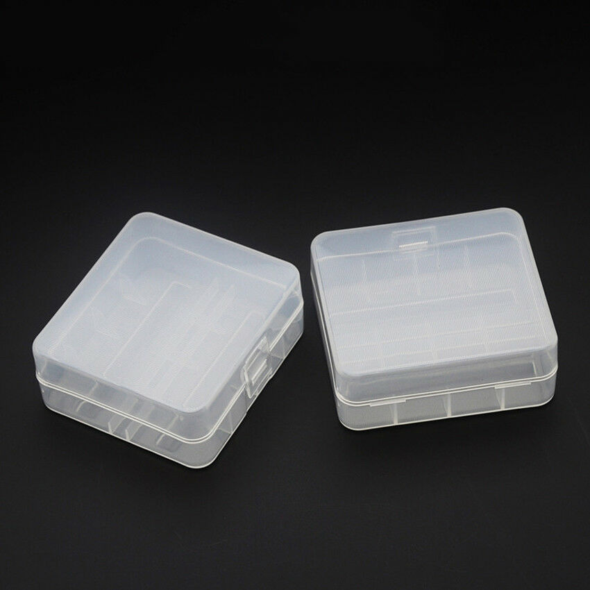 2pcs Plastic Case Holder Storage Box For 26650 Battery Case Box