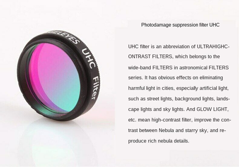 Astronomical Telescope Filter 1.25''31.7mm Filter UHC urban Light Pollution Lens