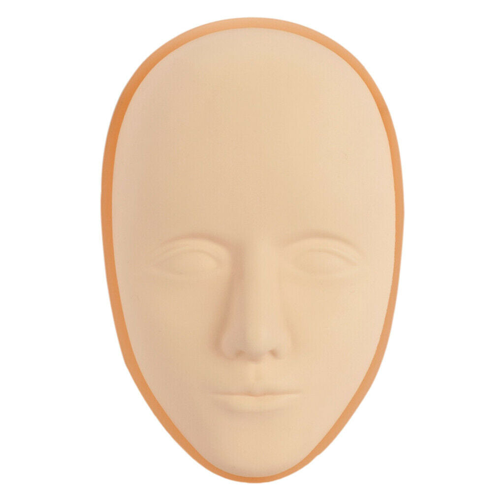 Professional silicone practice skin with support base, permanent makeup