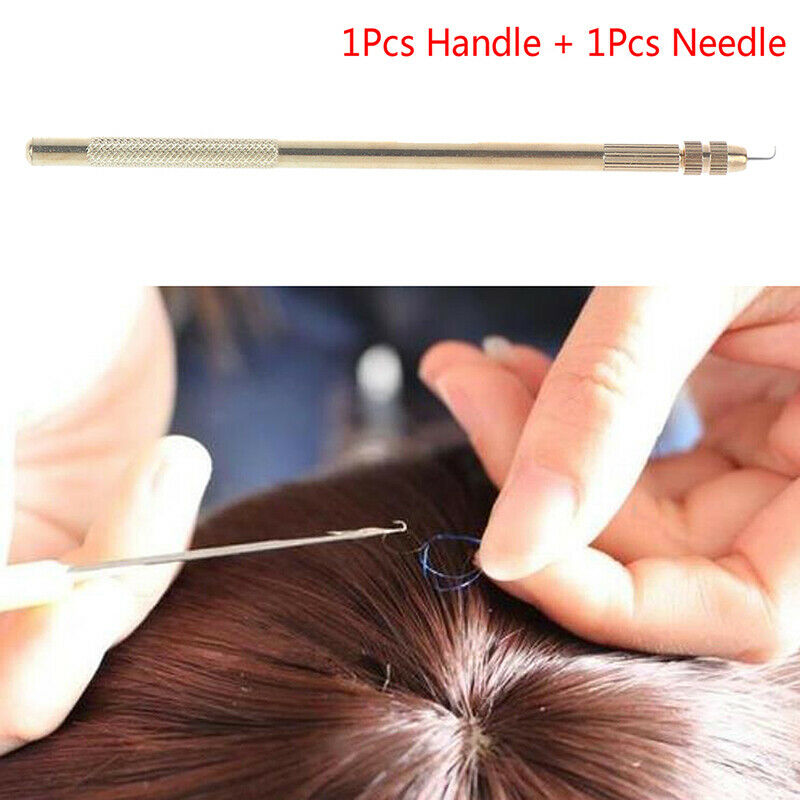 1 Set Hair Extension Tools Ventilating Holder And Ventilating Needles Lac.l8