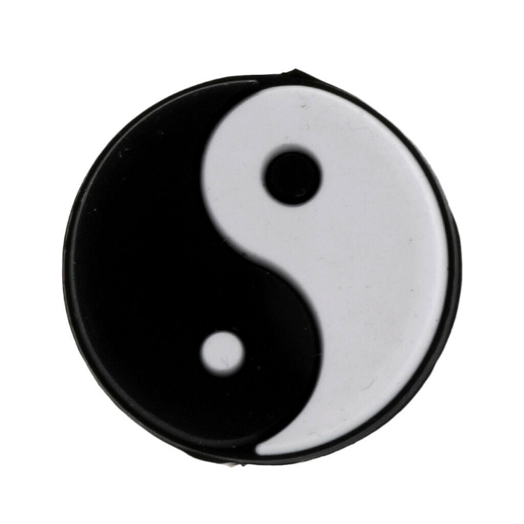 12Pieces/Set Yin Yang Tennis Racquet Vibration Dampener Shock Absorber Damper