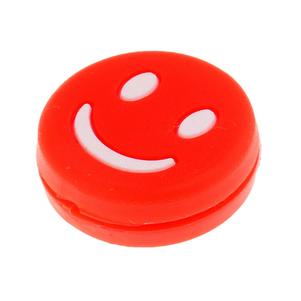 6Pcs Tennis Racquet Vibration Dampener Shock Absorber Damper, Red