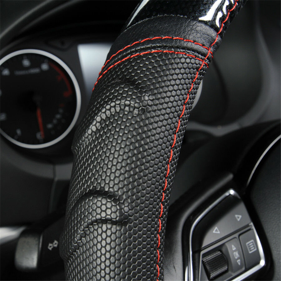 Car Steering Wheel Cover Soccer Pattern Splice Light Leather FOR Most CarStyling