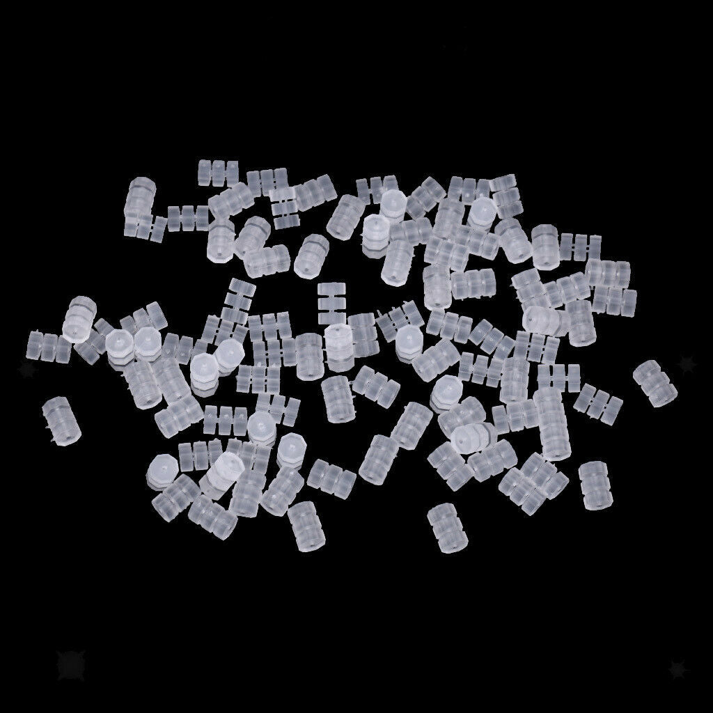 100pcs Bicycle Inner Cable Clear Rubber Donuts White O-Ring Bike Repair Lot