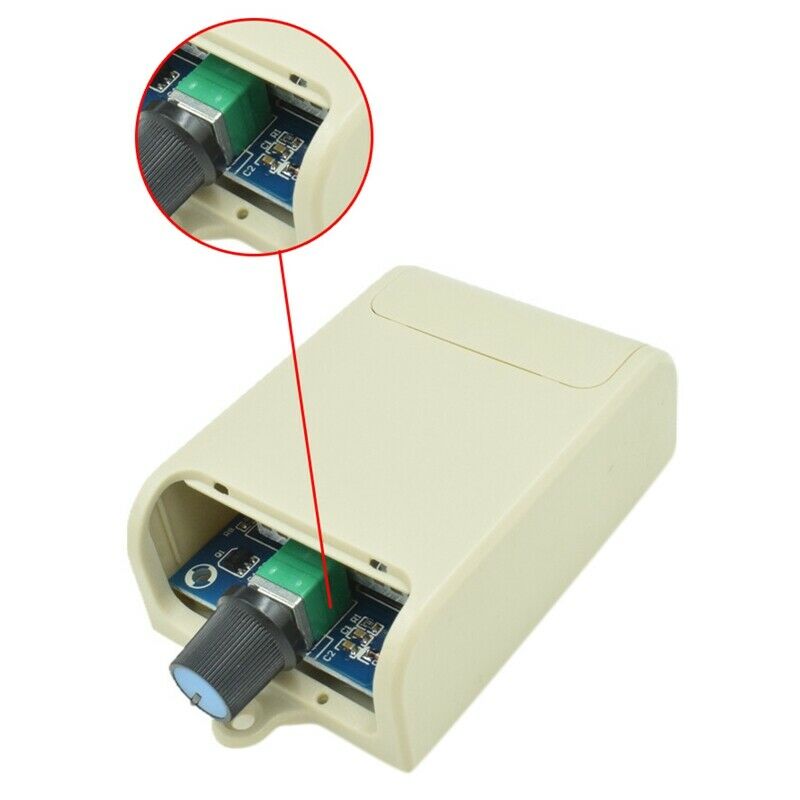 2X(30A DC Motor Speed Controller DC12V-24V Motor Controller Stepless Speed R4K8)
