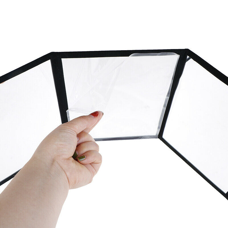 3-Way Mirror for Practice Poker Coin Technique Card Pad Magic Props Access Z Tt