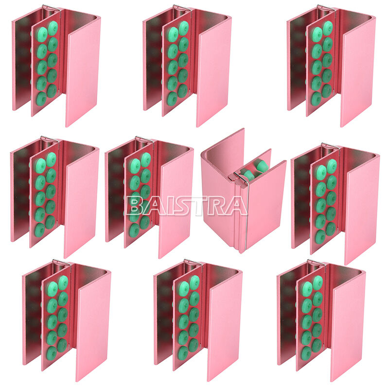 20 Kits Dental  Burs Holder Block 10 Holes with Silicon Cover FG RA Autoclavable