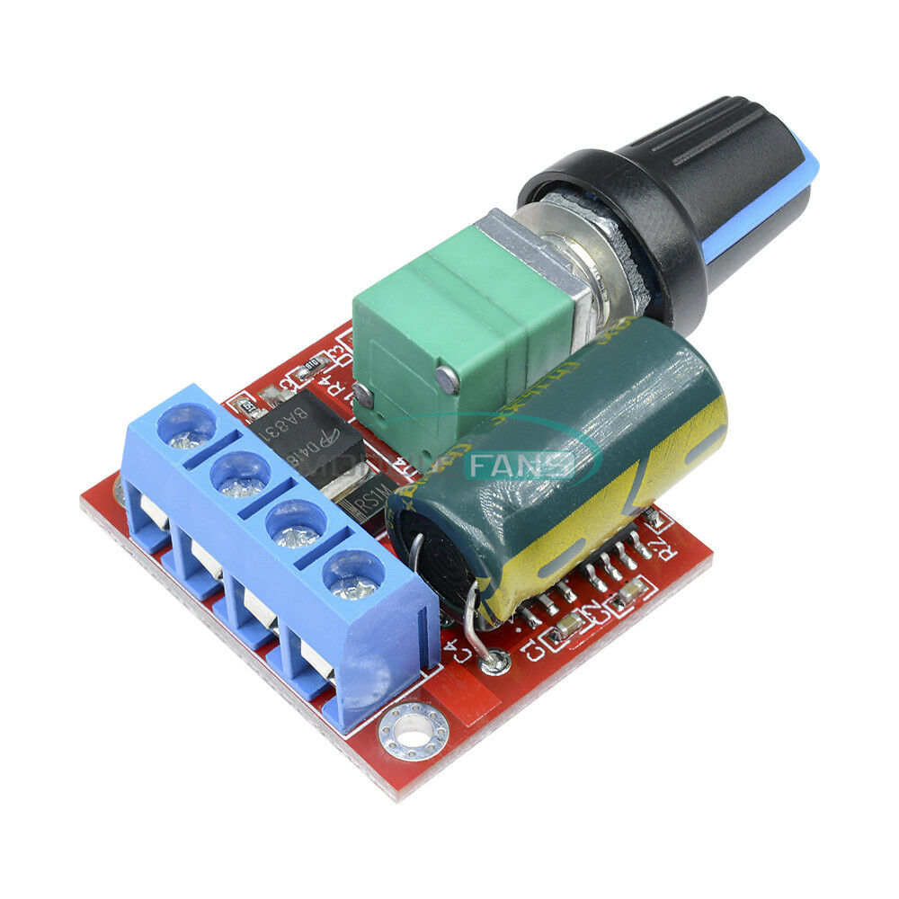 DC 5V 6V 9V 12V 24V 5A PWM DC Motor Speed Controller Regulator Switch LED Dimmer