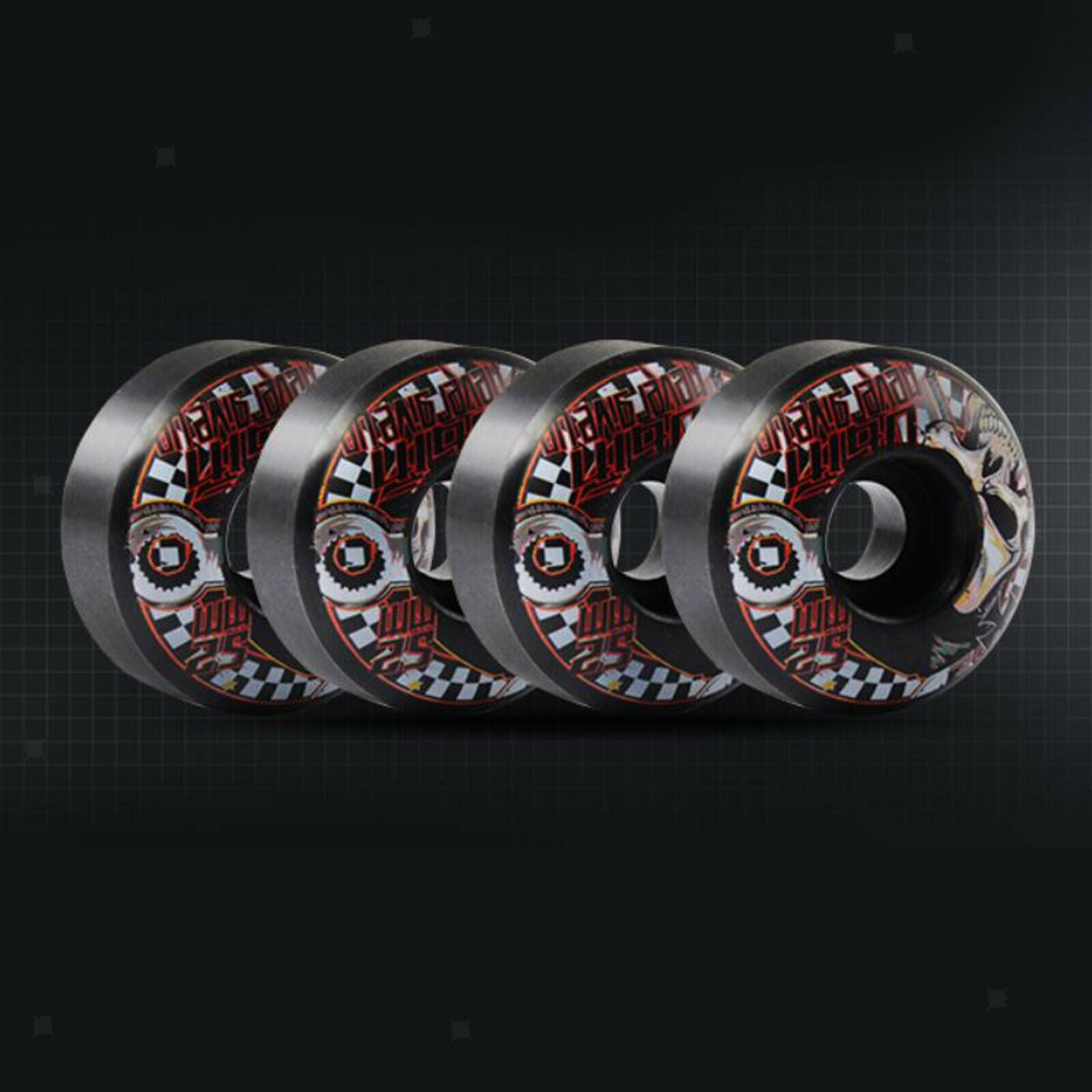 4Pcs PU Skateboard Wheels 52x30mm High Strength Cruiser Roller Maintenance