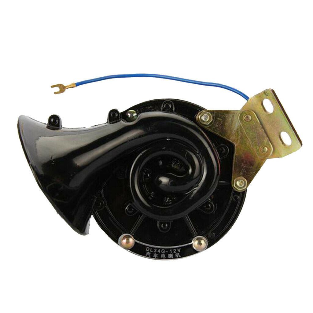 Trumpet Car Horn Set 12 Volt Loud Horn Electric Snail Horn Universal Fit Vehicle
