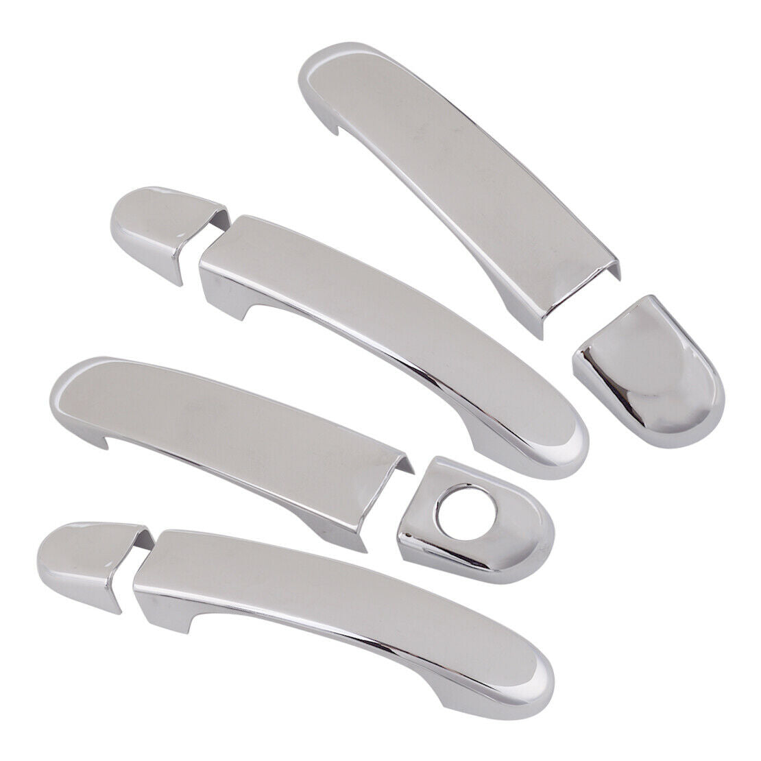 8pcs Chrome ABS Door Handle Cover Trim fit for VW T5 Transporter 2003-2015