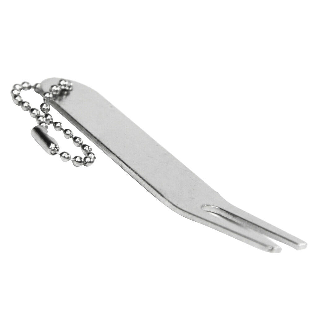 Portable Curved Golf Fork Prongs Repairing Tool for Divot Pitch Repairing