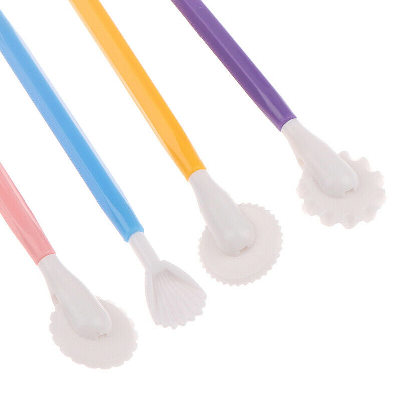 4pcs Fondant Cake Decorating Modelling Tools 8 Styles Flower Decoration P.l8