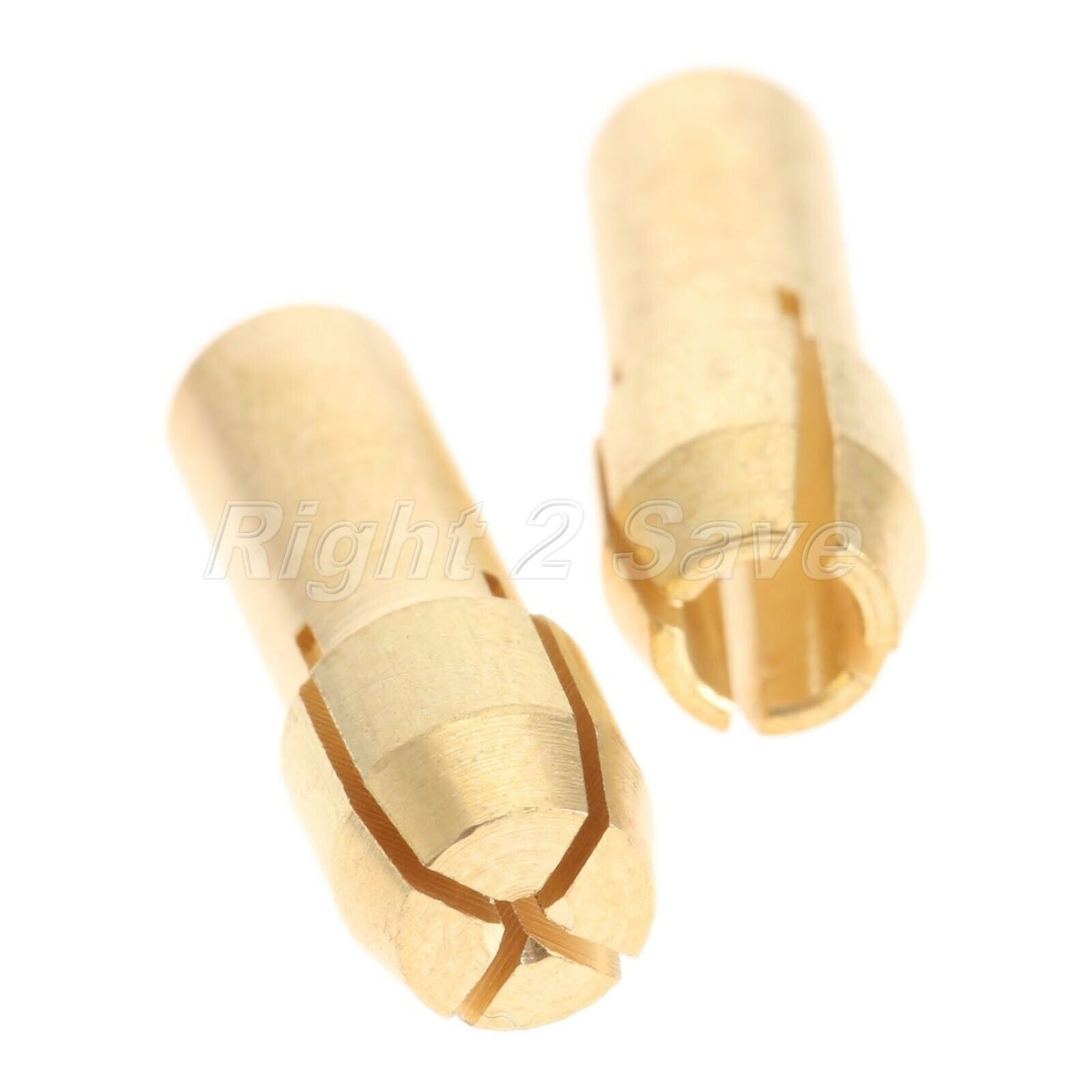 Keyless Drill Chuck & 0.5mm-3.2mm Brass Collets 4.8mm Shank Rotary Tool Kit R2S