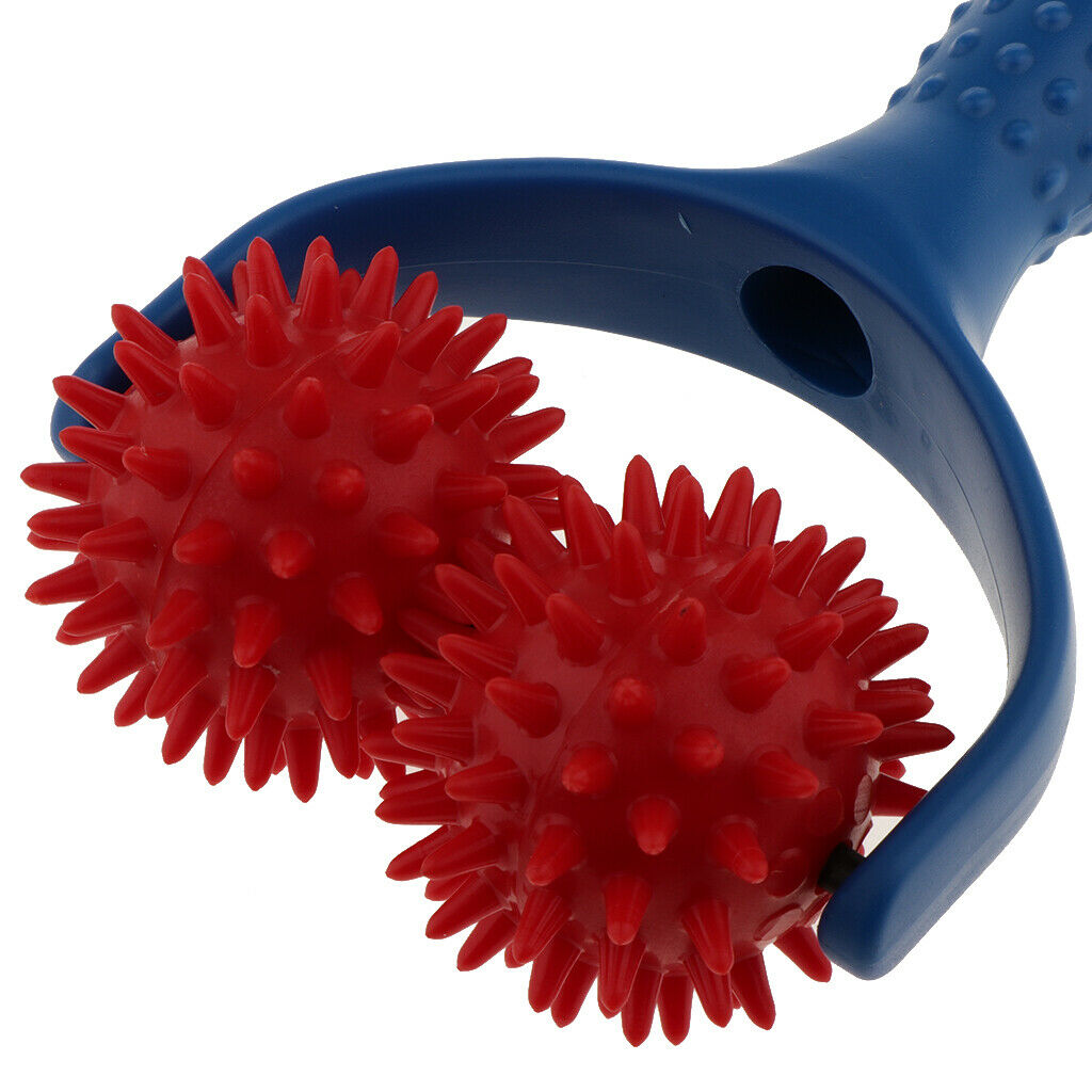 2 Pieces Acupuncture Spiky Massage Ball Shoulder Muscle Massager Tools