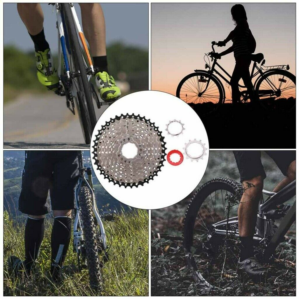 Road Bike Freewheel Cassette Sprocket 9 Speed 11-40T Bicycle Replacement Kit