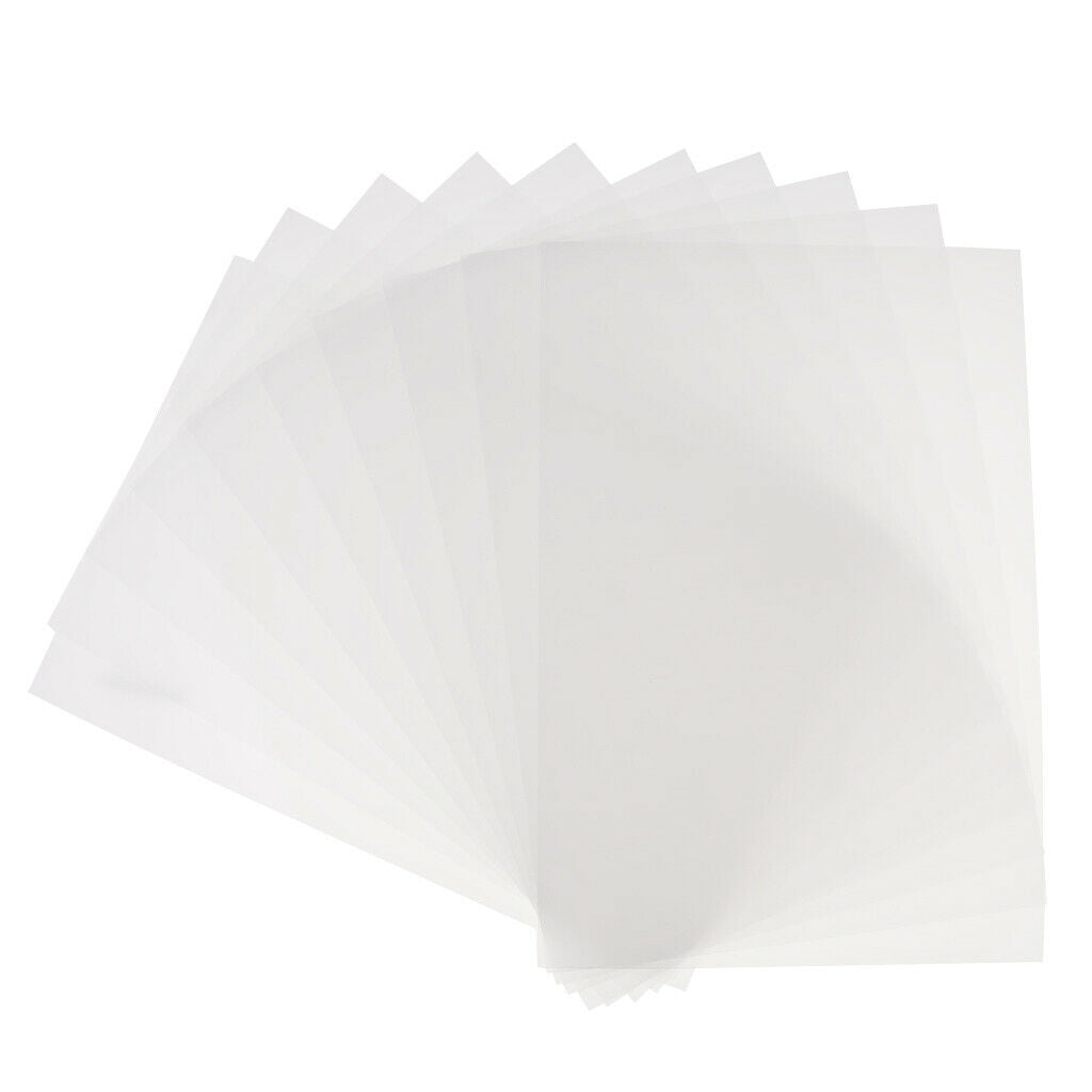 10x Tranaparent Heat Shrink Sheets Film for Rings Pendants Jewelry Findings