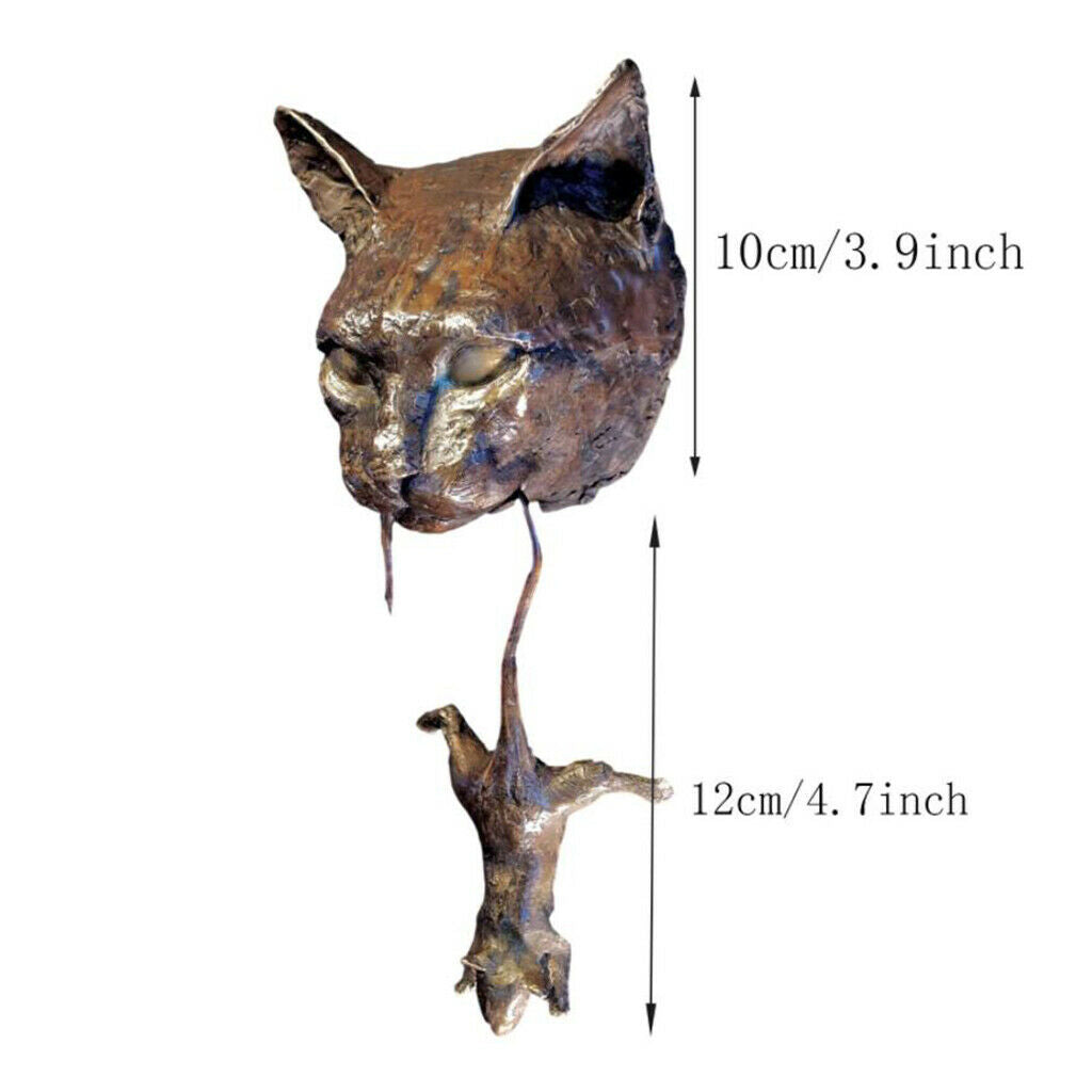 Cat Wall Hanging Statue Entry Door Home Sculpture Outdoor Front Door Decorative
