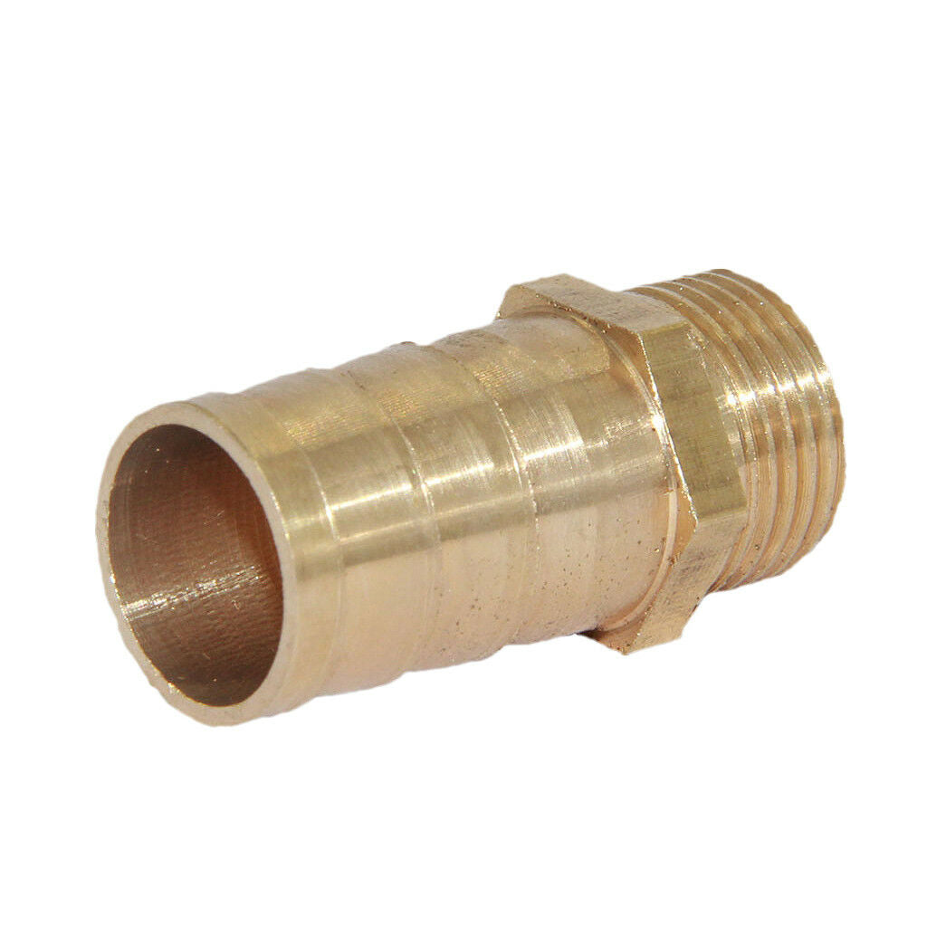 16mm 3/8" Brass Barbed Hose Tube Fuel Pipe Pagoda Fitting Coupler Connector