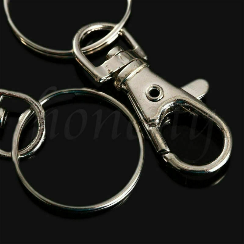 2pcs Ring Clips Lobster Clasps Trigger Snap Hook Bag Key Ring Keychain