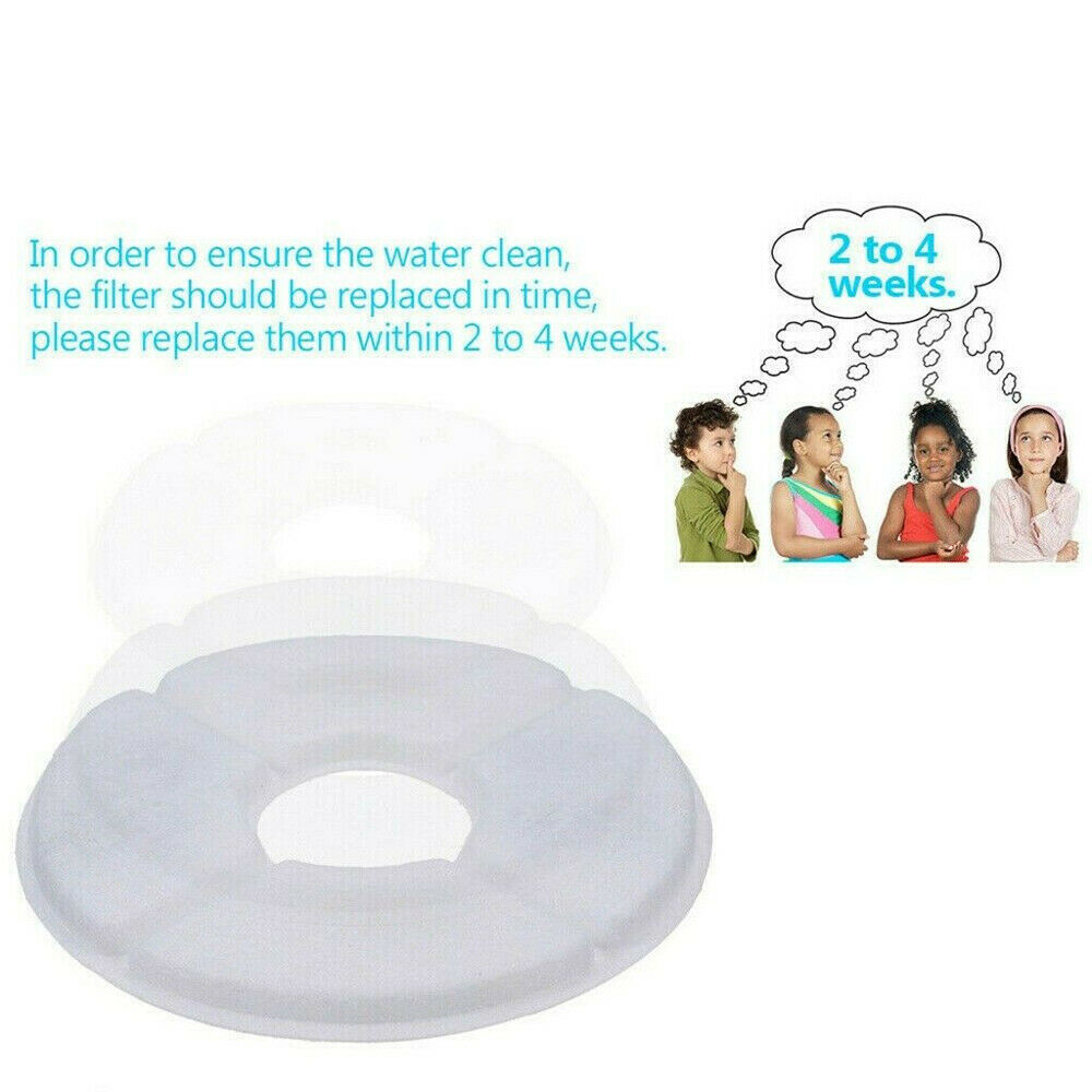 8x Replacement Filters Pet Fountain Cat Water Fountain Dog Water Dispenser