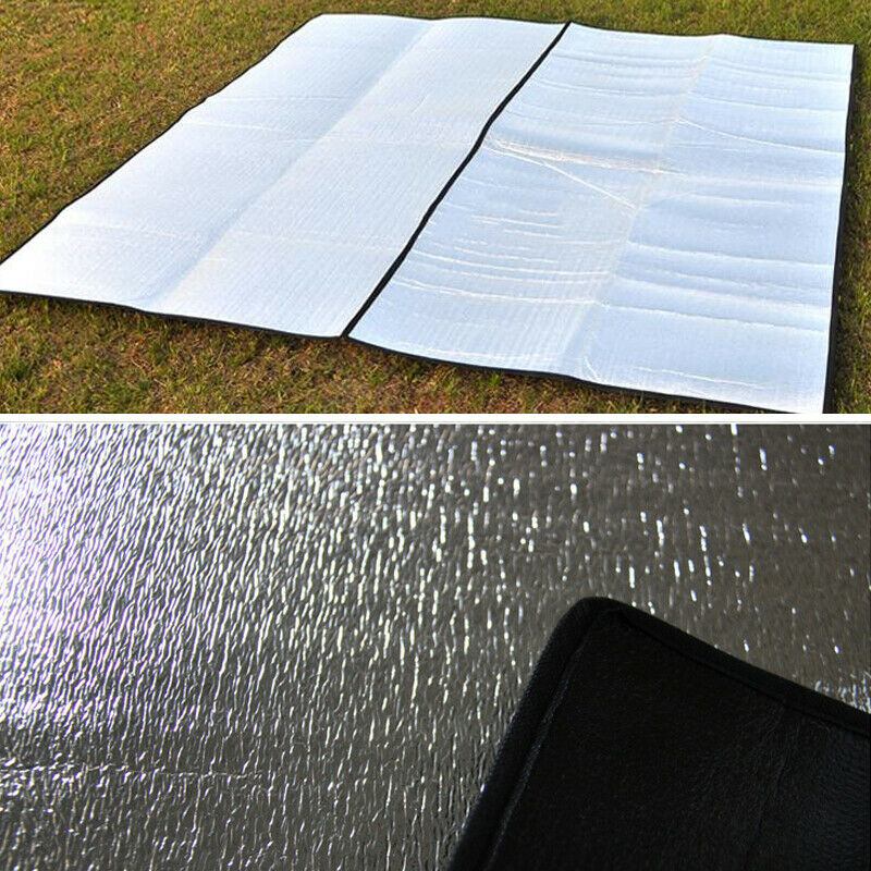 2.4*2.4M Outdoor Aluminum Film Waterproof Moistureproof Mat Lawn Cushion Camping